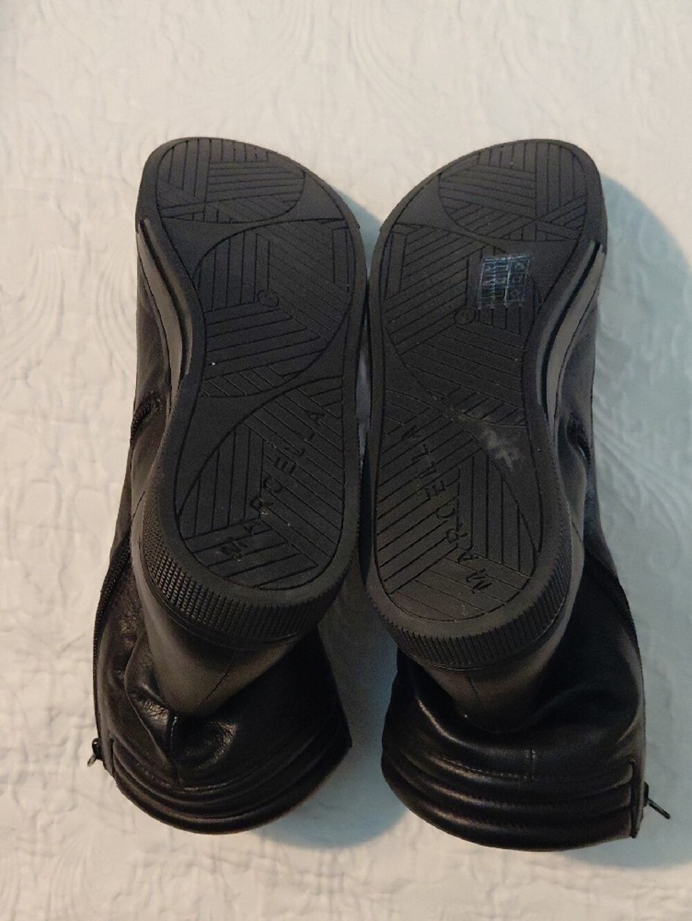 Marcella Black Quilted Combat High-Top Women's Leather Boots Size 9 Size Zipper - Picture 11 of 13